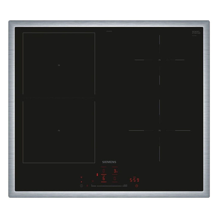 Siemens iQ500 ED64RHSB1E Induktionskochfeld Schwarz, Edelstahl Integriert 60 cm 4 Zone(n)