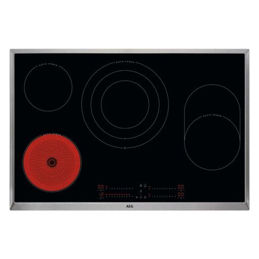 Produktbild Elektro-Kochfeld - AEG HK857870XB Schwarz Integriert 80 cm Keramik 4 Zone(n)