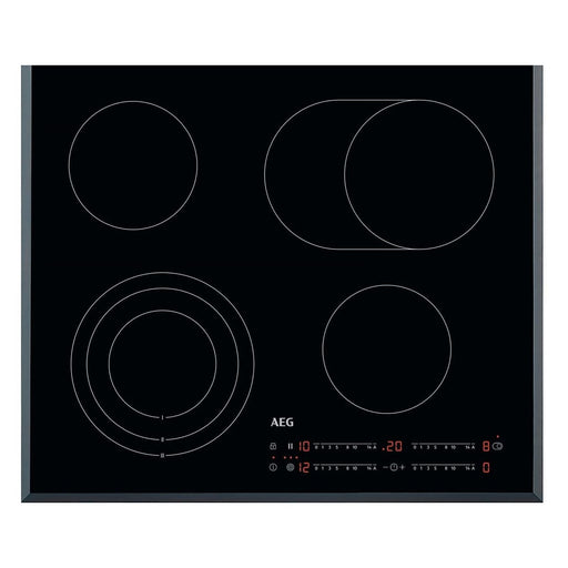 Produktbild Elektro-Kochfeld - AEG HRB64470FB Glaskeramikkochfeld Schwarz Integriert 60 cm Keramik 4 Zone(n)