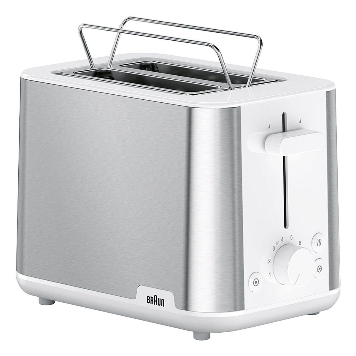 Produktbild Toaster - Braun PurShine HT 1510 WH 2 Scheiben Toaster 900 W Edelstahl, Weiß