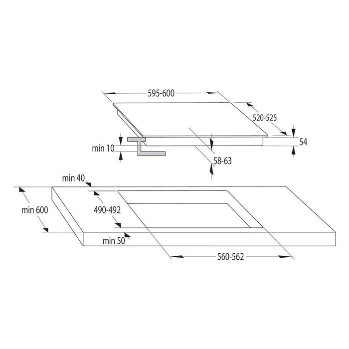 Gorenje GI6421BX EB-Kochfeld Induktion