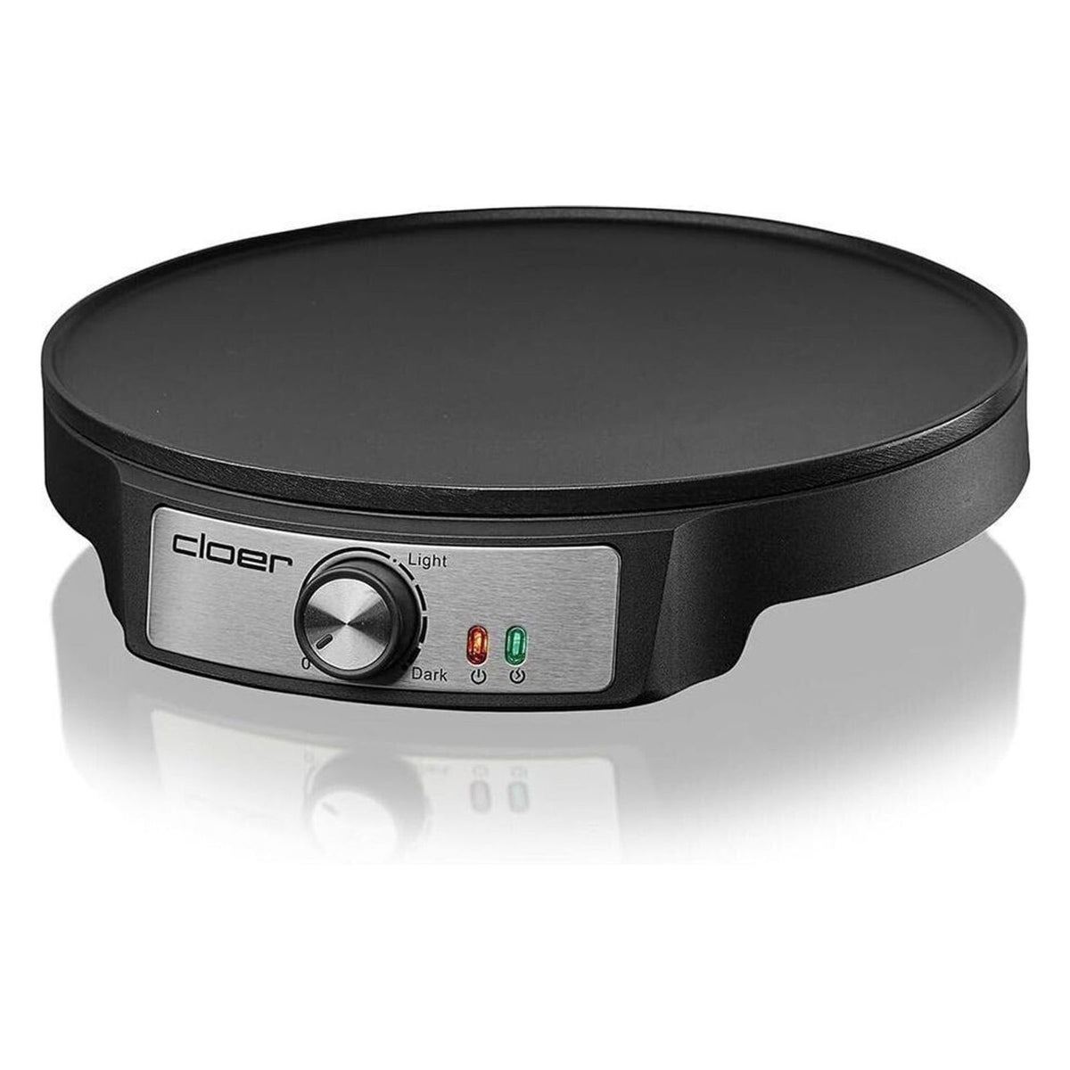 Produktbild Pfannkuchenplatten - Cloer 6620 Crêpes-Maschine 1 Crepe(s) 1200 W Schwarz, Edelstahl