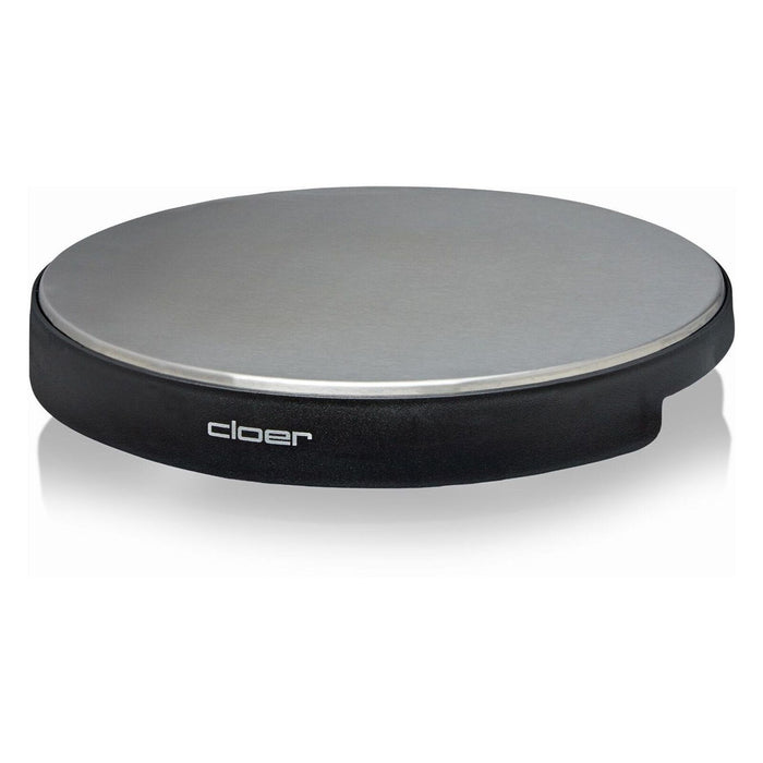 Cloer 6718 Geschirrwärmer Schwarz, Silber