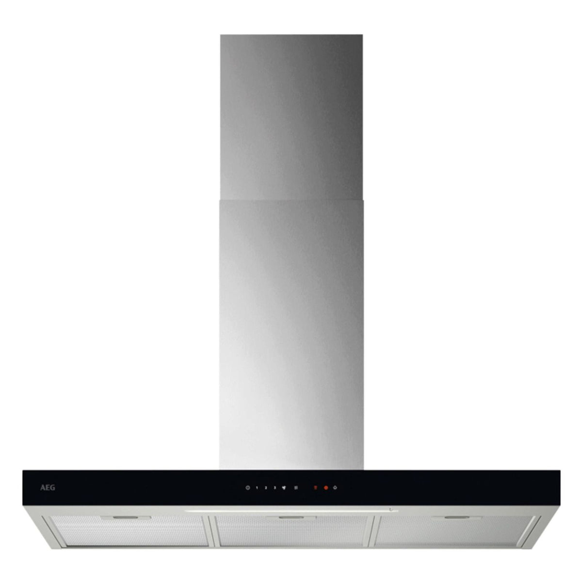 Produktbild Kopffreihaube - AEG GB67D91HL Dunstabzugshaube wandmontiert Schwarz, Edelstahl 600 m³/h