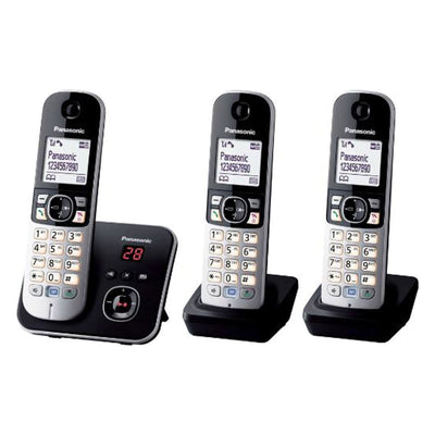 KX-TG6823GB Telefon DECT-Telefon Anrufer-Identifikation Schwarz, Silber