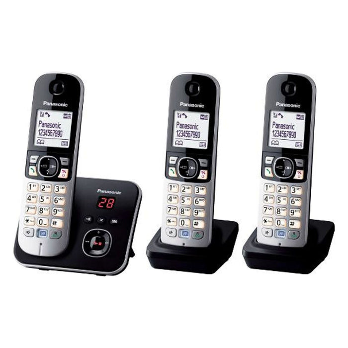 Panasonic KX-TG6823GB Telefon DECT-Telefon Anrufer-Identifikation Schwarz, Silber