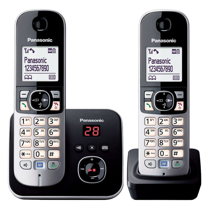 Panasonic KX-TG6822GB Telefon DECT-Telefon Anrufer-Identifikation Schwarz, Silber