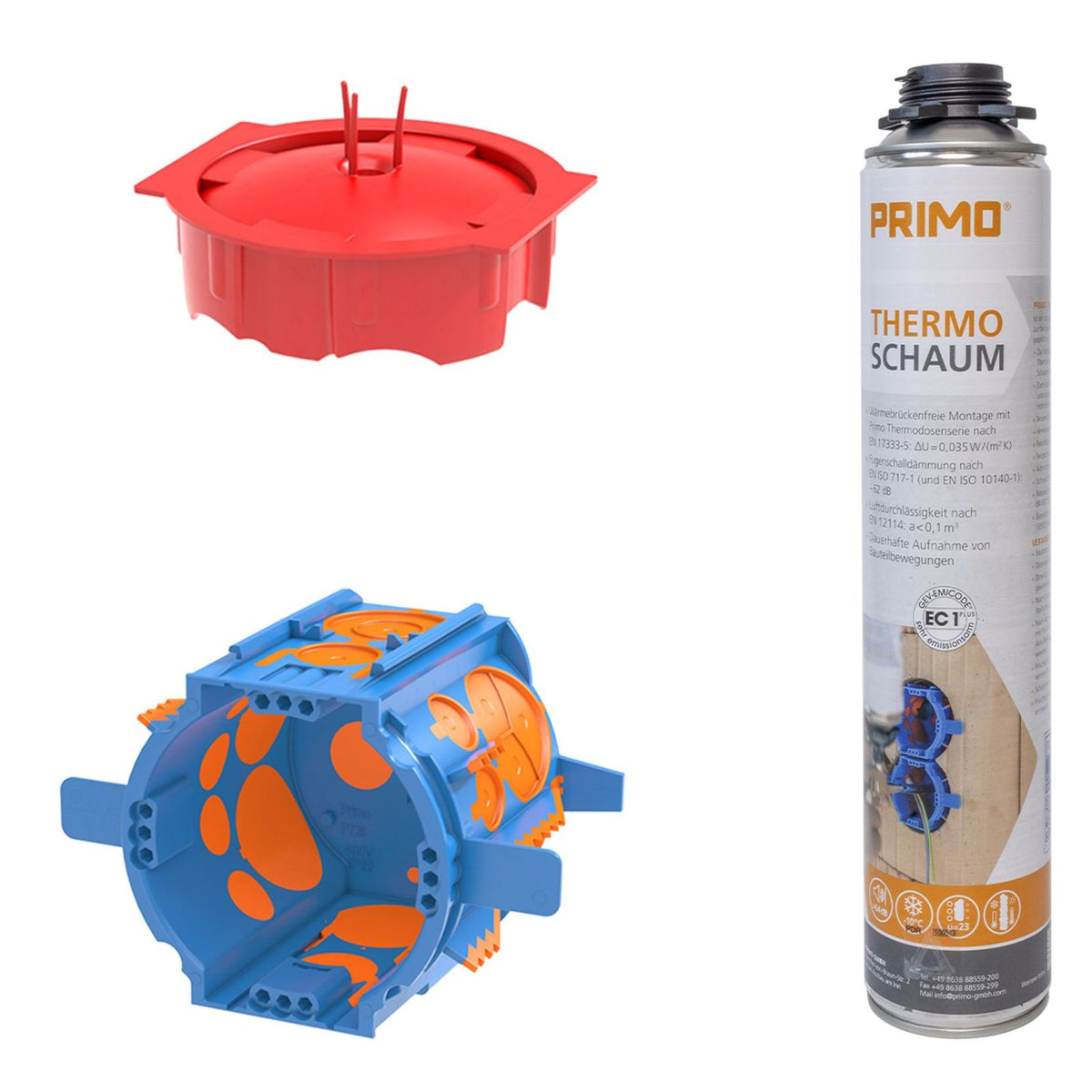 Produktbild Unterputz-Steckdose - Primo P726S Thermodosen-Set THDS-70-S1