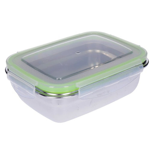 Produktbild Lunchbox - TP 2er Set Frischhaltedosen, Lunchbox aus 18/10 Edelstahl, luftdicht mit Klick- Deckel 550 + 850ml