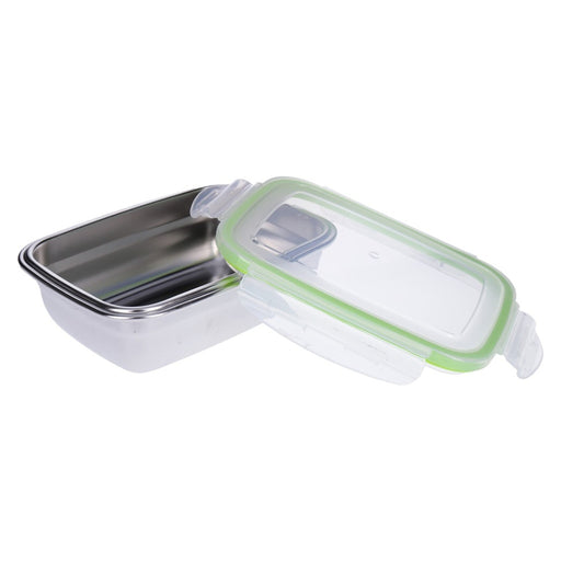 Produktbild Lunchbox - TP 2er Set Frischhaltedosen, Lunchbox aus 18/10 Edelstahl, luftdicht mit Klick- Deckel 550 + 850ml