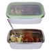 TP 2er Set Frischhaltedosen, Lunchbox aus 18/10 Edelstahl, luftdicht mit Klick- Deckel 550 + 850ml