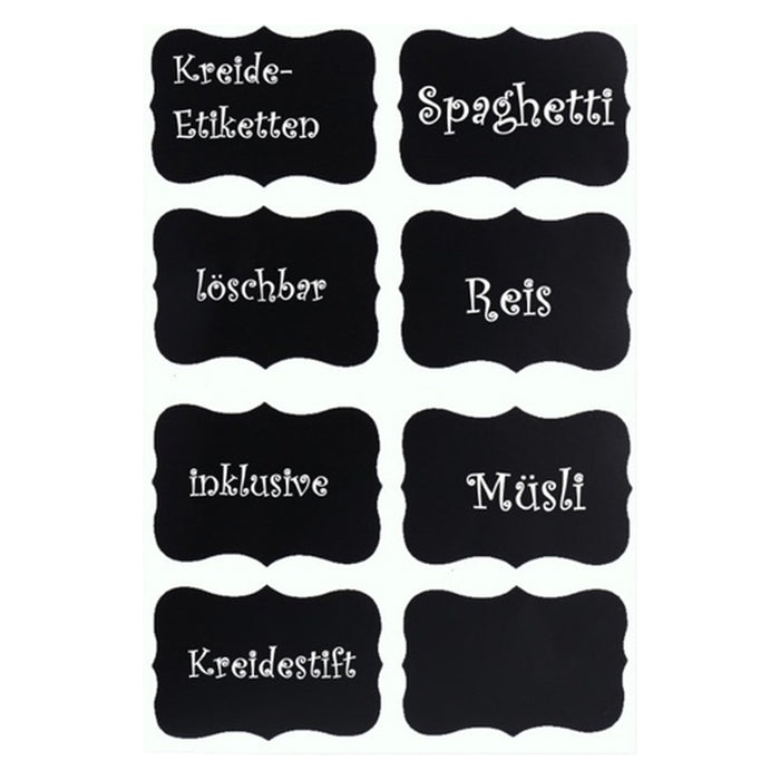 TP 6er Set Vorratsglas mit Bambusdeckel, luftdicht stapelbar inkl. 8 Kreidetafelsticker und Stift