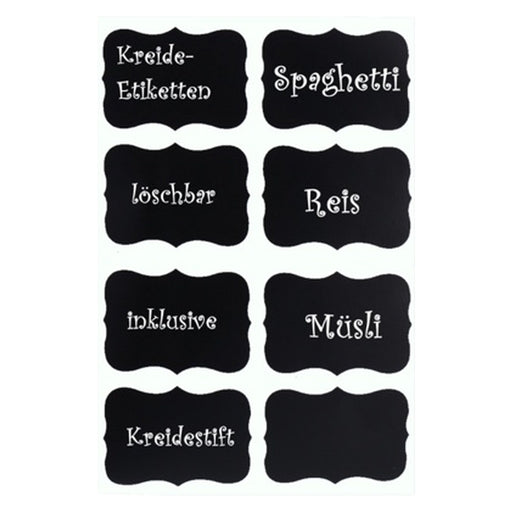 Produktbild Vorratsglas - TP 4er Set Vorratsglas mit Bambusdeckel und 8 Kreidetafel- Sticker (4 x 350ml)