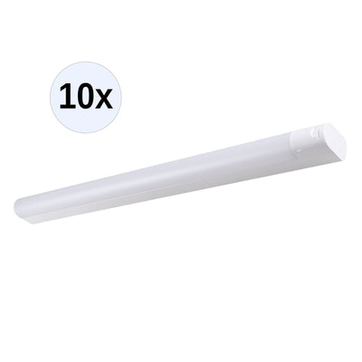 LED-Wand- / Deckenleuchte 15W 4000K 977x55 m. Steckd. 10 Stk.