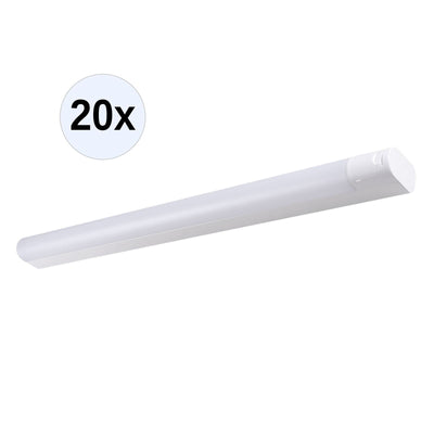 LED-Wand- / Deckenleuchte 15W 4000K 977x55 m. Steckd. 20 Stk.