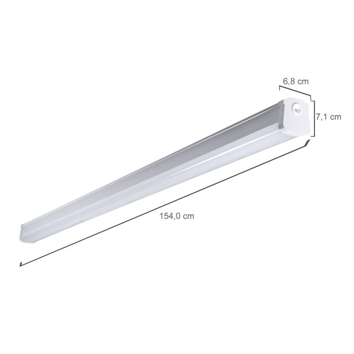 PRACHT KATLA BL LED-FR-Profilleuchte 1,5m DV3x1,5, 1x34W, 3800 lm, 4000K - 100 Stk.