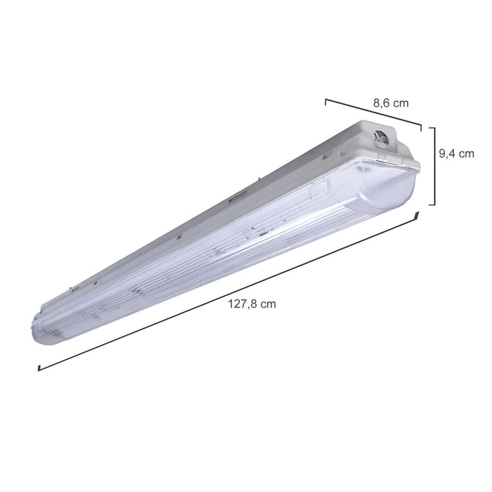 PRACHT LUNA-N T8 Feuchtraumleuchte 1x36W EVG IP66 50 Stk.