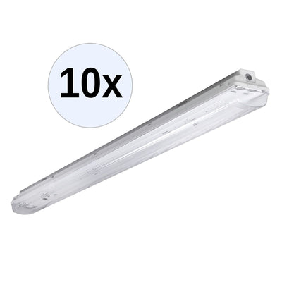 LUNA-N T8 Feuchtraumleuchte 2x58W EVG IP66 10 Stk.