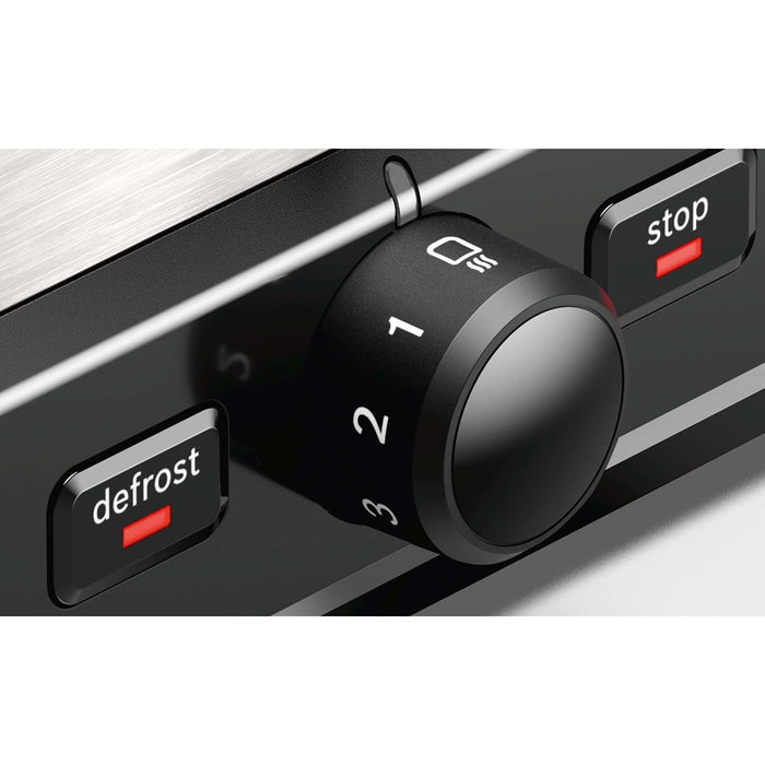 Bosch TAT5P420DE 2-Scheiben Toaster 970 W Edelstahl / Schwarz