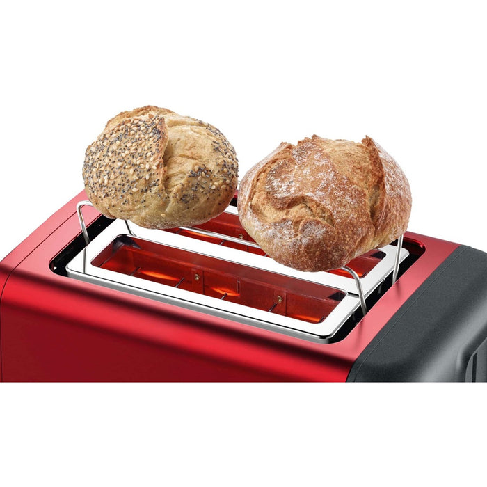 Bosch TAT3P424DE 2-Scheiben Toaster 970 W Deep Red Crystal