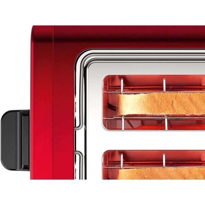 Bosch TAT3P424DE 2-Scheiben Toaster 970 W Deep Red Crystal