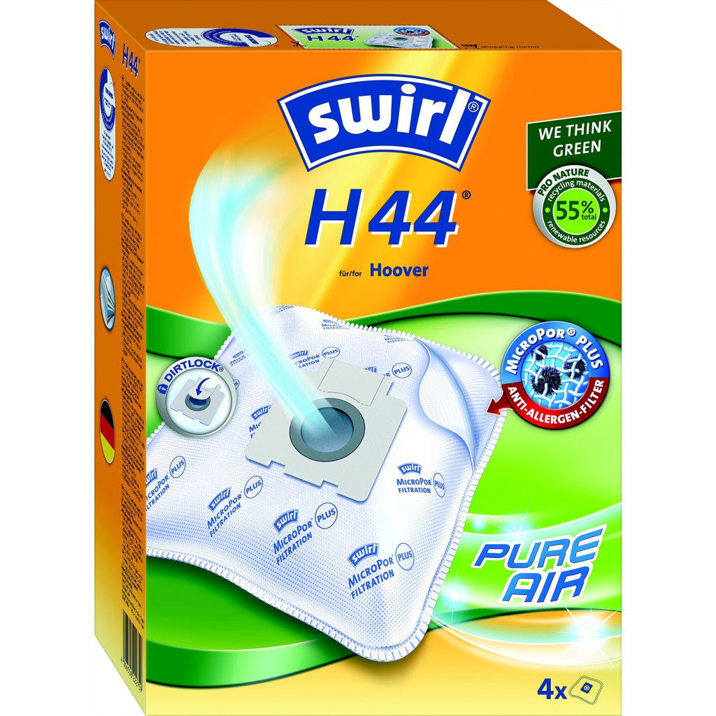 Produktbild Staubsaugerbeutel - Swirl SDA Staubbeutel für Hoover H 44 MP Plus (VE4)
