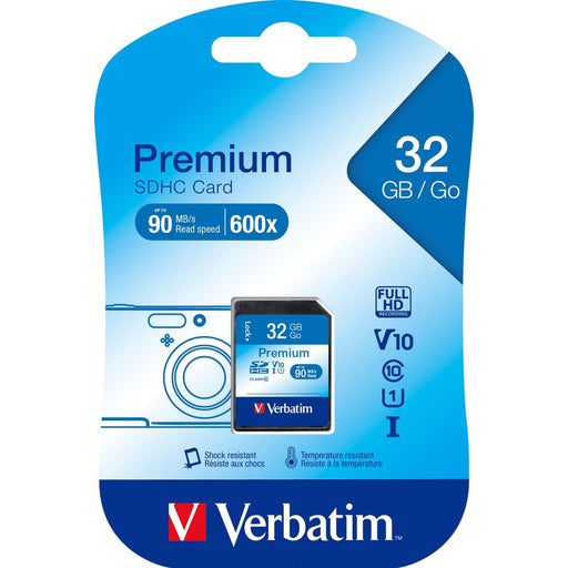 Produktbild Speicherkarte - Verbatim SDHC-Card 32GB Class 10 VERBATIM 43963