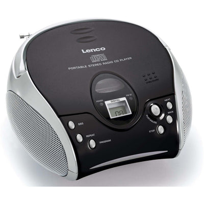 UKW-Radio m.CD stereo,schwarz/silbe SCD-24 black/silver