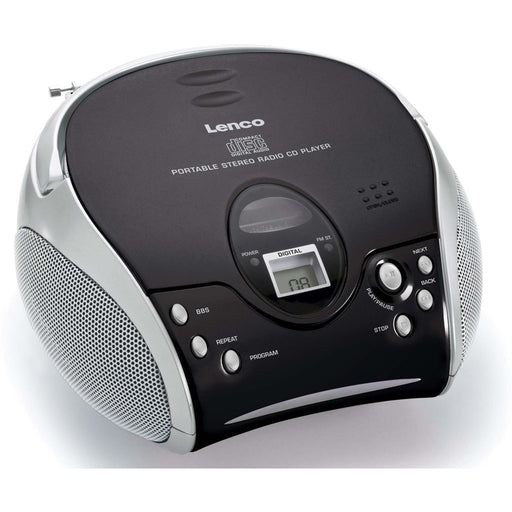 Produktbild Stereo-CD Player - Lenco UKW-Radio m.CD stereo,schwarz/silbe SCD-24 black/silver