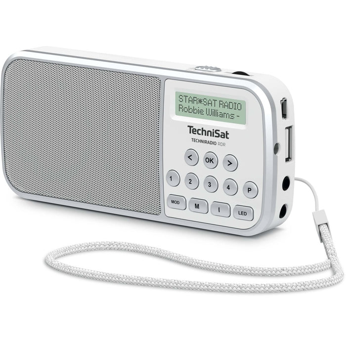 TechniSat DAB+ Taschenradio TECHNIRADIO RDR UKW/USB/LED-Lampe in weiß