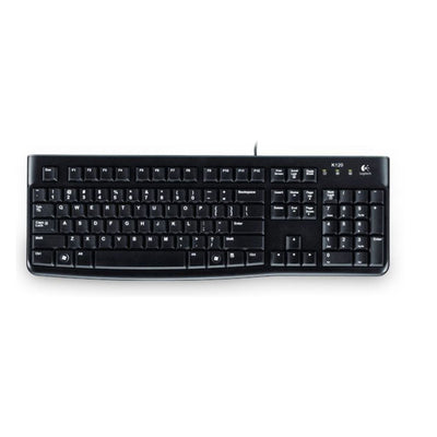 K120 Corded Keyboard USB-Tastatur QWERTZ Deutsch Schwarz