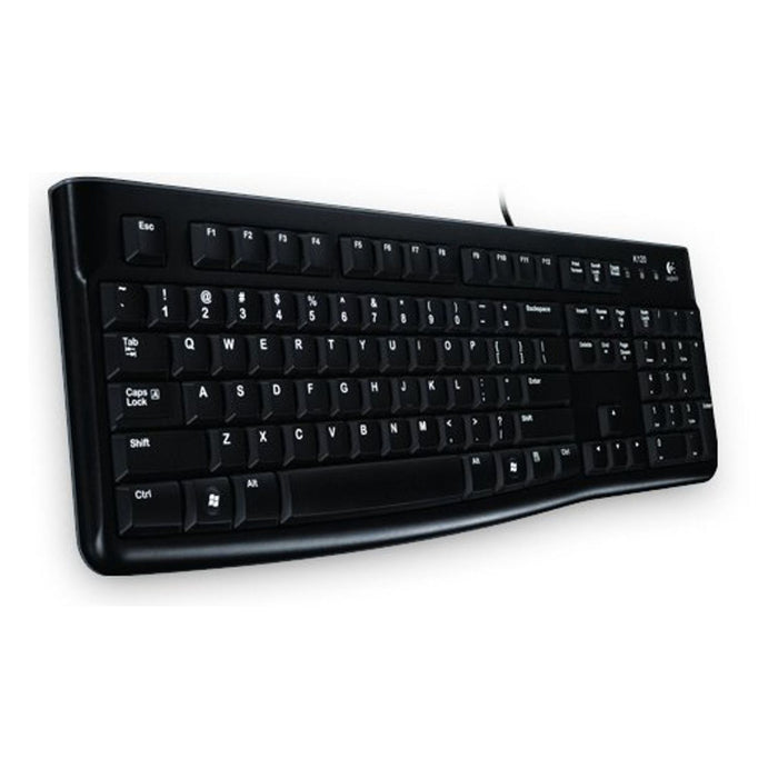 Logitech K120 Corded Keyboard USB-Tastatur QWERTZ Deutsch Schwarz