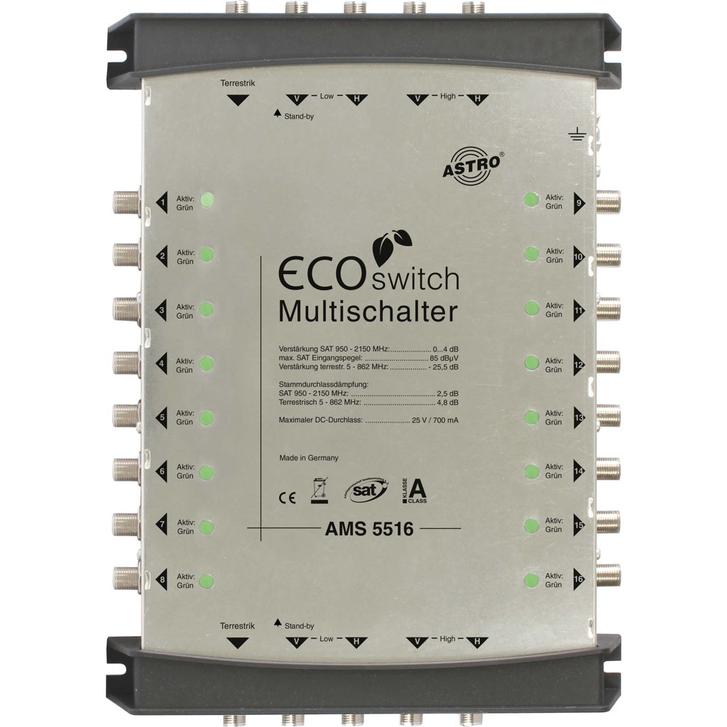 Produktbild SAT-Multischalter - Astro Strobel Multischalter Kask-Erweitg 5 in 16 AMS 5516 Ecoswitch