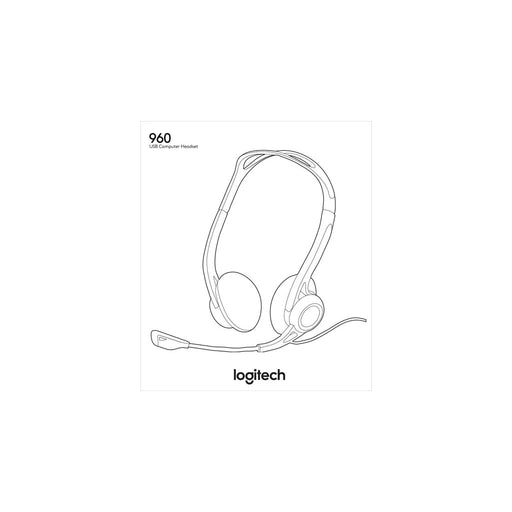 Produktbild PC-Headset - Logitech 960 USB Computer Headset USB-A Anschluss