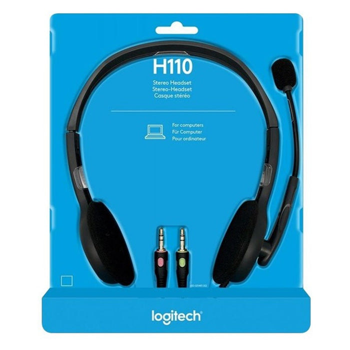 Logitech H110 Headset Stereo schwarz, Retail