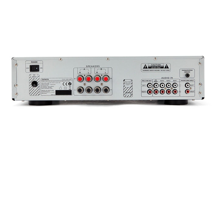 Aiwa AMU-120BT SR Verstärker Stereo, BT, USB, SD-MP3 Silber