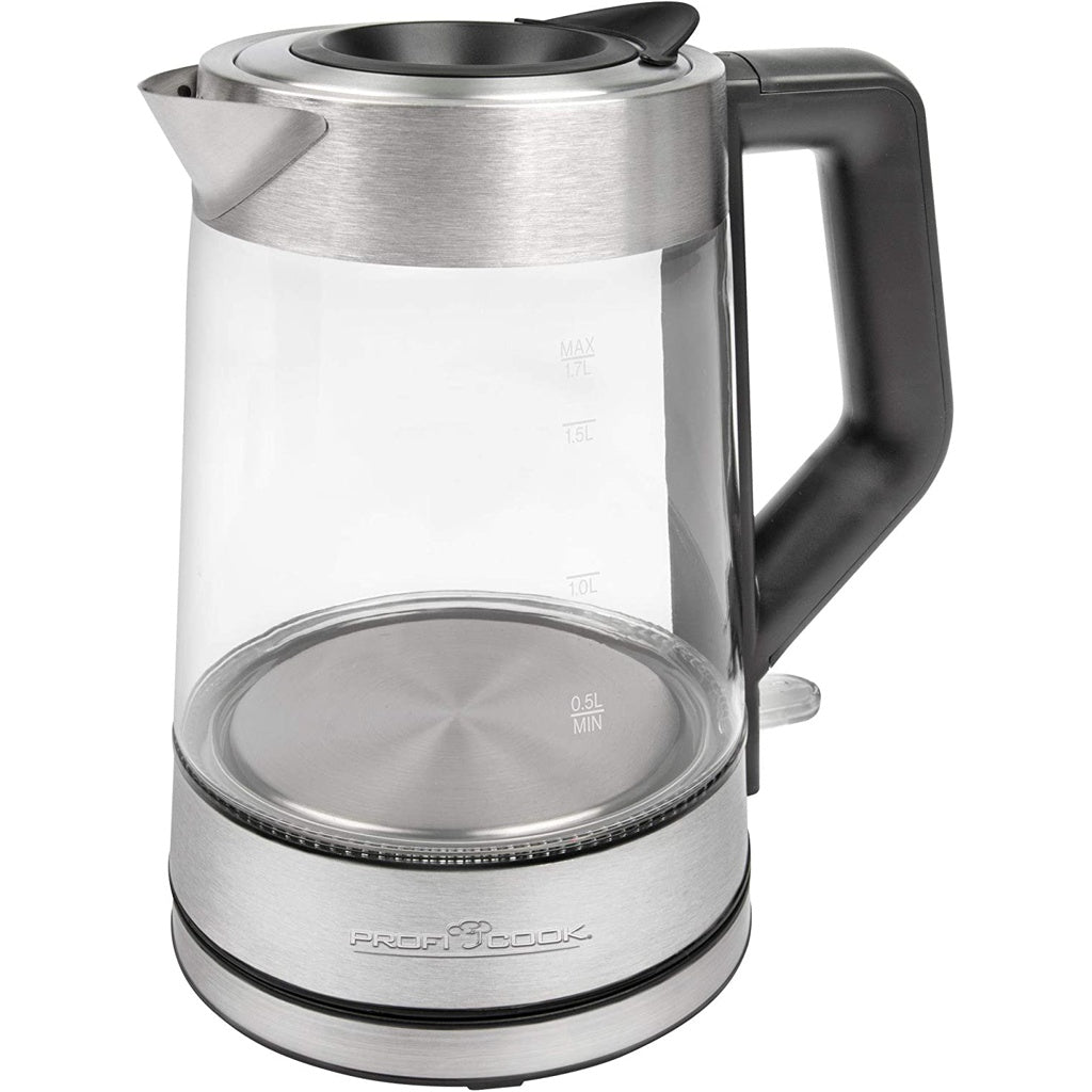 Produktbild Wasserkocher - ProfiCook Wasserkocher Glas PC-WKS 1190 G inox