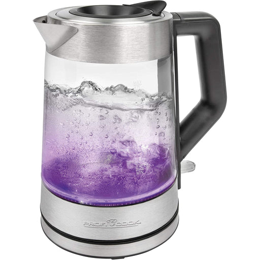 Produktbild Wasserkocher - ProfiCook Wasserkocher Glas PC-WKS 1190 G inox