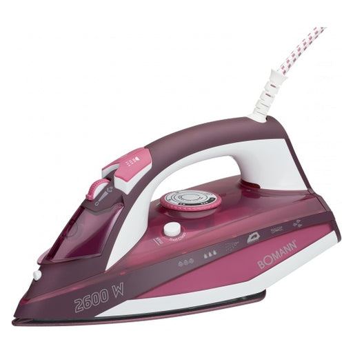 Produktbild Dampfbügeleisen - Bomann DB6005 CB Dampfbügeleisen Keramiksohle 2600 W weiß/rot
