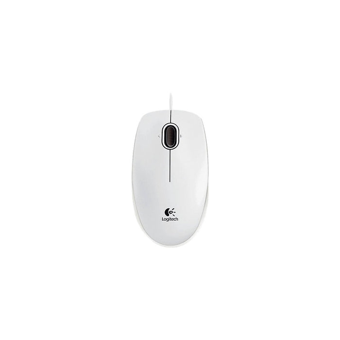 Logitech B100 optische USB-Maus weiß (kabelgebunden, beidhändig)