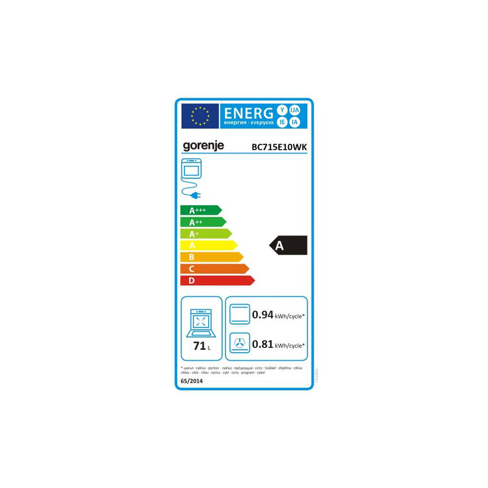 Gorenje EB-Herd Umluft, BC 715 E10WK