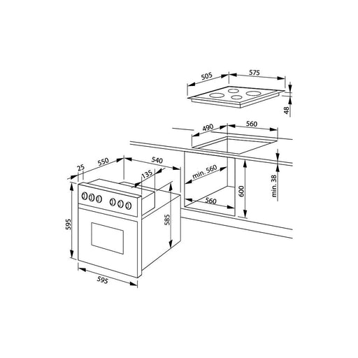 Produktbild Elektro-Herd-Set - Amica EB-Herdset ScandiumDesign EHC 12708 E