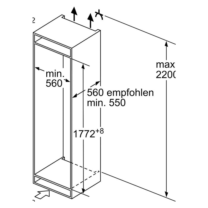 Bosch MDA EB-Kühl/Gefrierkombi-Set KIV86VSE0+KSZ10010 KGH86VSE0