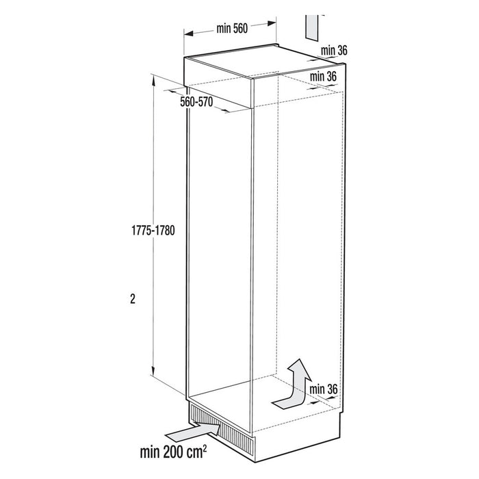 Gorenje NRKI2181E1 Einbau Kühl Gefrierkombi NoFrost