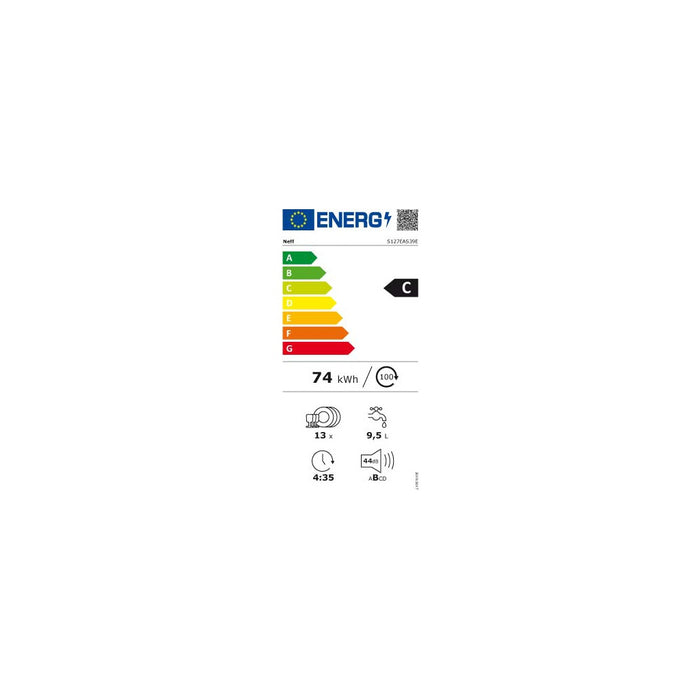 Constructa-Neff UB-Geschirrspüler eDition HomeConnect S127EAS39E