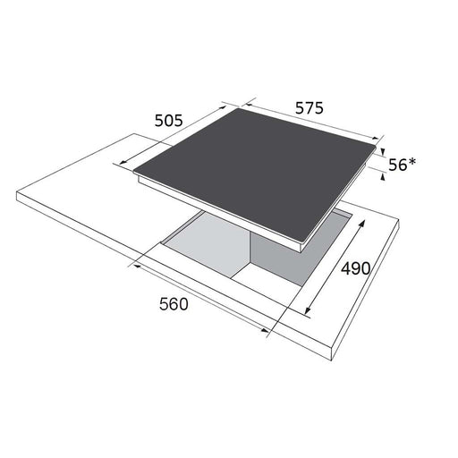 Produktbild Elektro-Kochfeld - Amica EB-Autark-Kochfeld Glaskeramik,60cm KMC 744 600 E