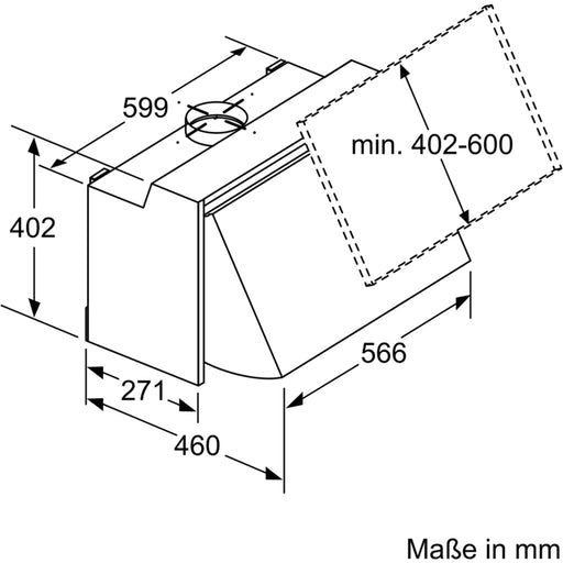 Produktbild Dunstabzugshaube - Bosch MDA Zwischenbauhaube Serie2 DEM66AC00