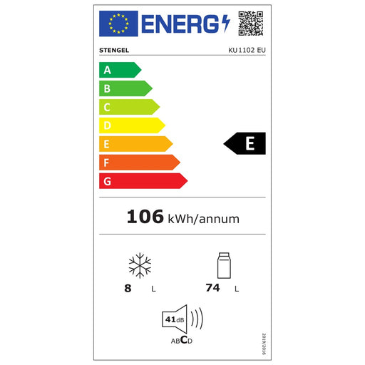 Produktbild Küchenzeilen - Stengel Miniküche Easyline ME 100 weiß mit Kochfeld und Spüle rechts - KSSVEKFliBre