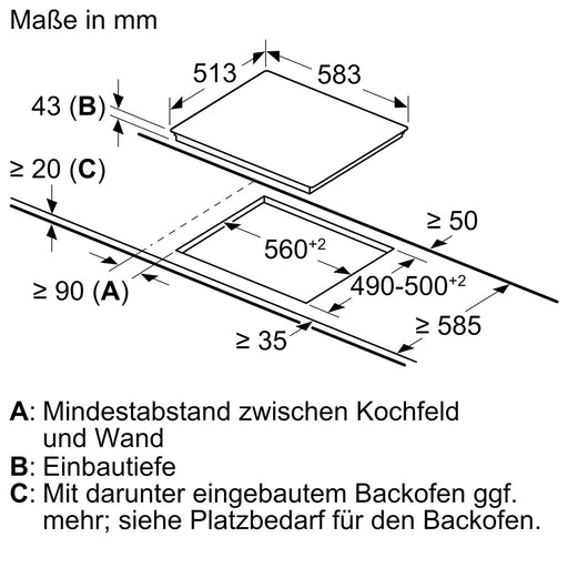 Produktbild Elektro-Kochfeld - Siemens EB-Kochfeld iQ100,Flachrahmen EA645GE17