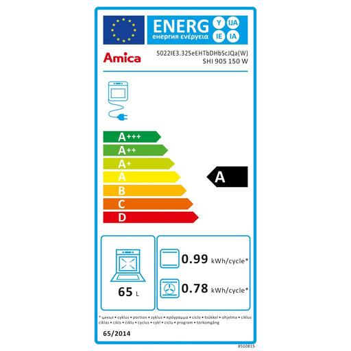 Produktbild Induktions-Standherd - Amica Elektroherd Induktion FineDesign,50cm SHI 905 150 W